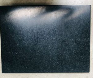SOPO, Kunststoff-Schneidebrett, 40 x 30 x 2,5 cm schwarz bunt inkl. Rutschstopper transparent