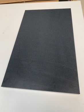 SOPO, Kunststoff-Schneidebrett, 60 x 40 x 2,5 cm schwarz bunt inkl. Rutschstopper transparent
